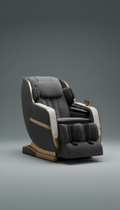Massagesessel aus Anthrazit-Samt